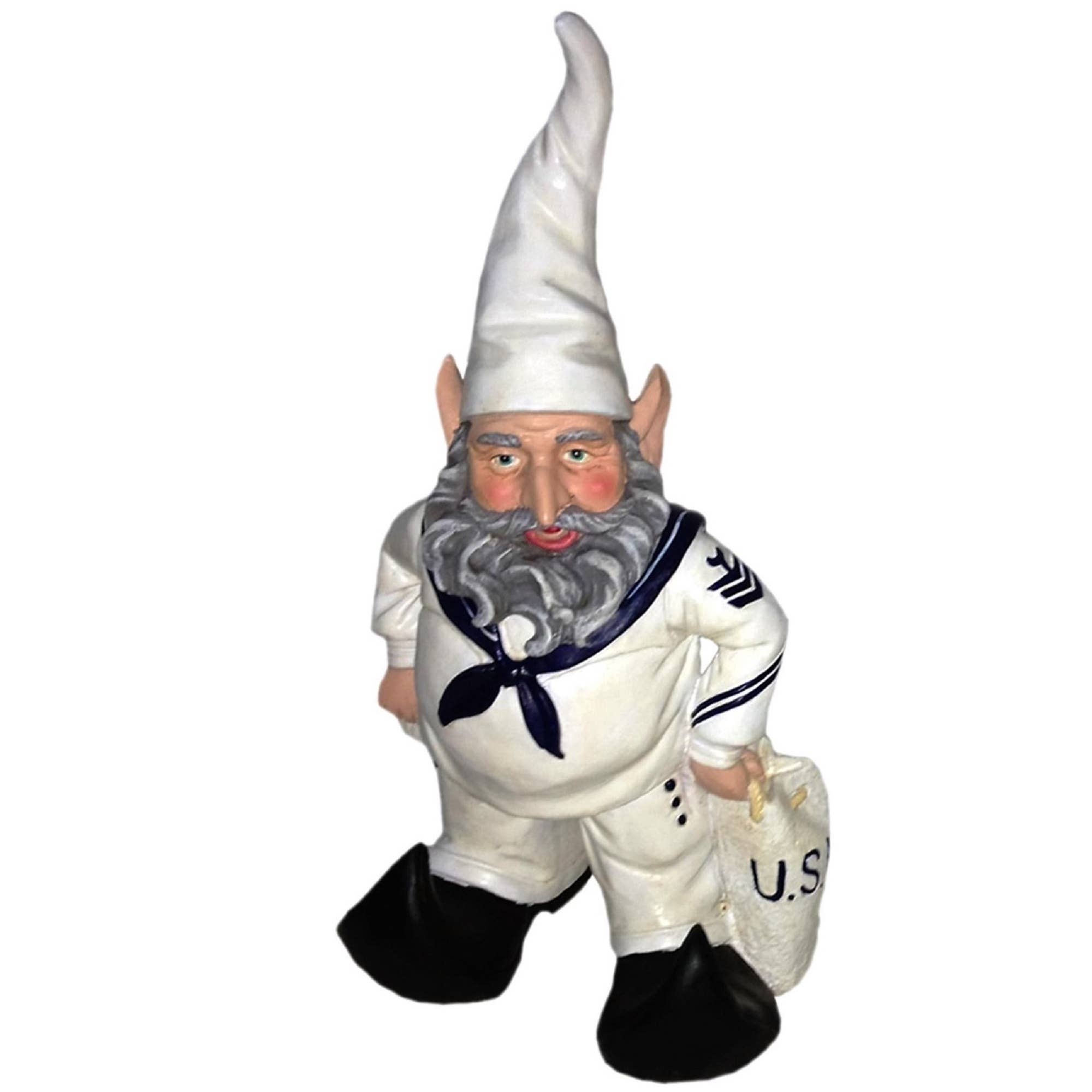 GSI Homestyles - Wholesale Decorative Figurine - Navy Sailor Military Nowaday Gnome Statue 14"H0