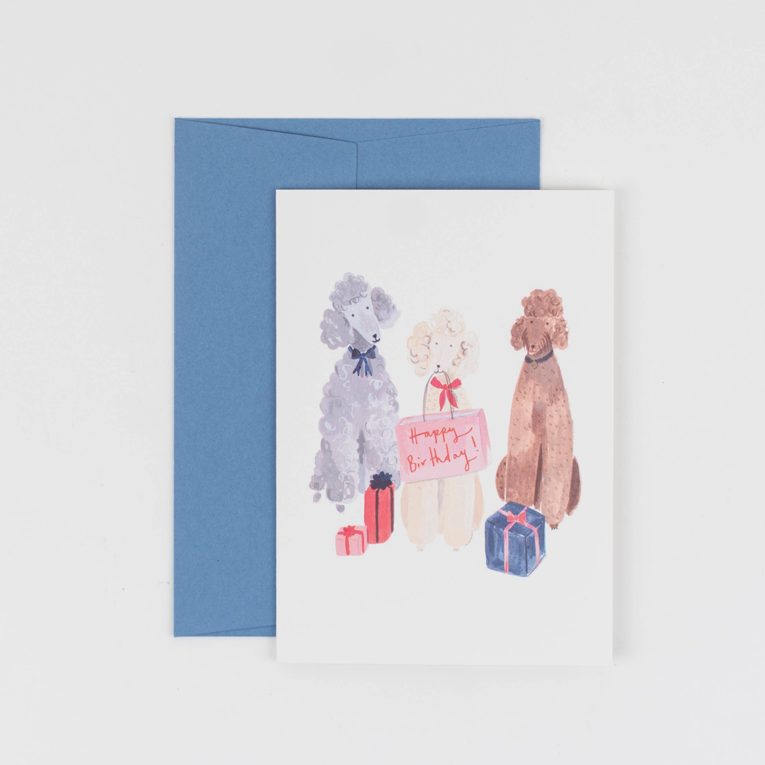 Peggy & Kate - Wholesale Birthday Card - Party Puppers Card | Poodles Card | Dog Lover | Funny Dogs