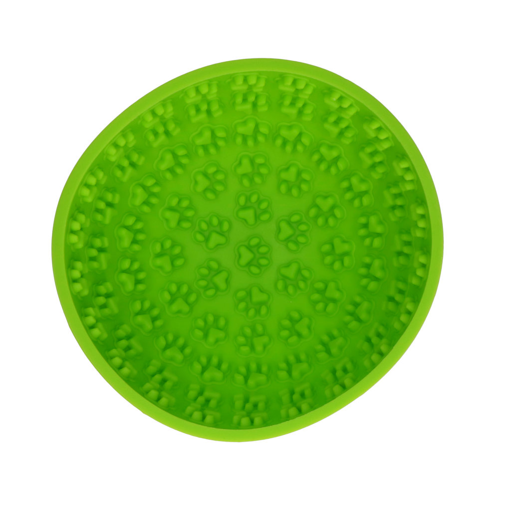 Eat Slow Live Longer Lick Mat Wobble Bowl Green for wholesale on Faire1