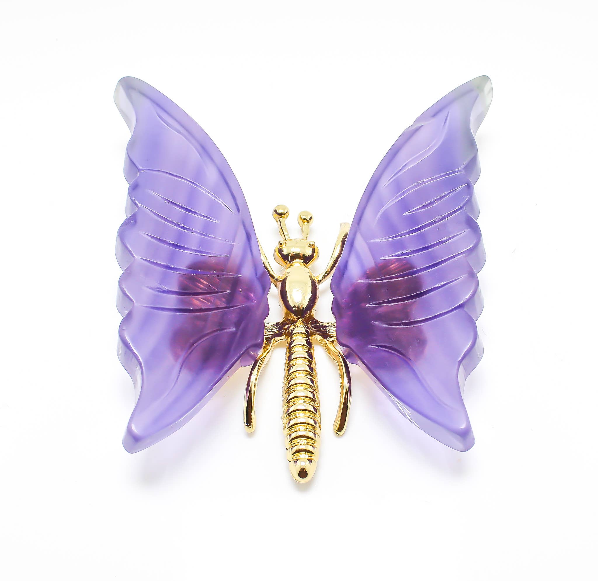 Quasar Gems USA - Wholesale Sculpture - Fluorite Butterfly2