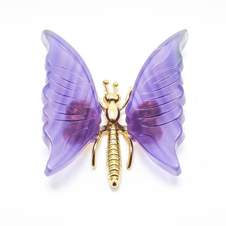 Quasar Gems USA - Wholesale Beeldje/beeldhouwwerk - Fluorietvlinder2