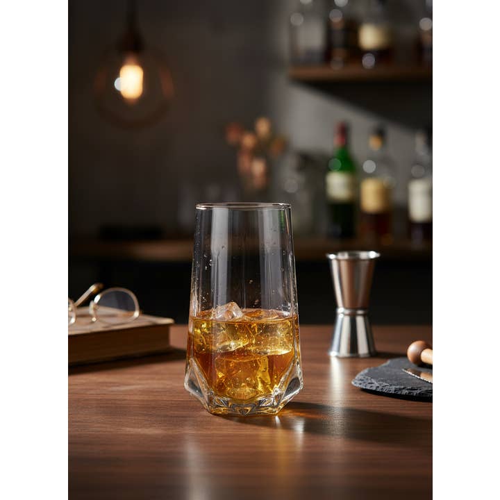Kadra Kitchenware - Vente Verres à cocktail/alcool - LAV - Valeria, Verre Highball, 15,5 oz, 6 Pk1