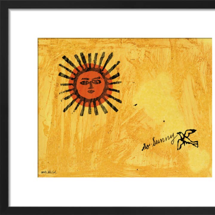 So Sunny, c. 1958 Framed Art Print by Andy Warhol for wholesale by The Art Guys