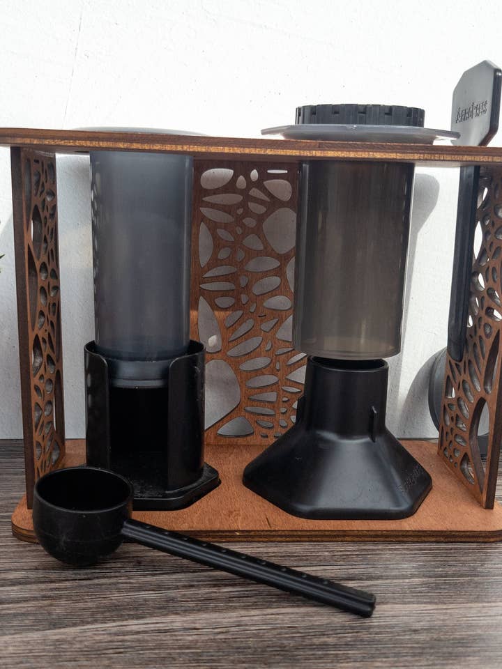 Coffee Press Stand for wholesale by Shelfish Modern