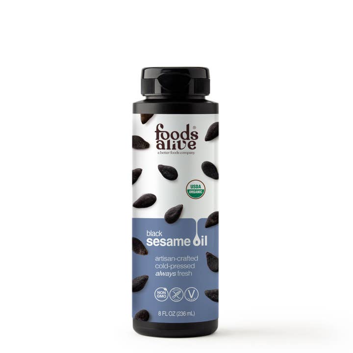 Foods Alive - Wholesale Cooking Oil - Black Sesame Seed Oil - Artisan Cold-Pressed, Organic3