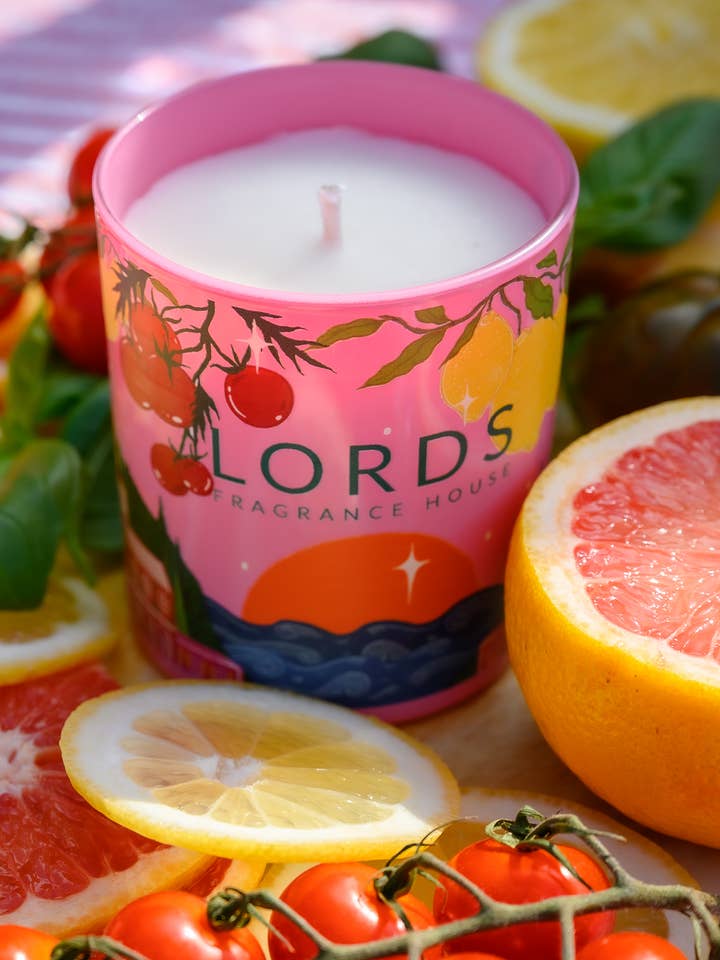 Positano 3 Wick Candle | Decorated Candle | Scented Candle for wholesale by LORDS Fragrance House