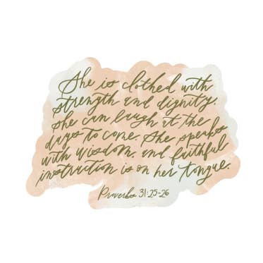 Proverbs 31 Woman Sticker for wholesale by Selah Publications