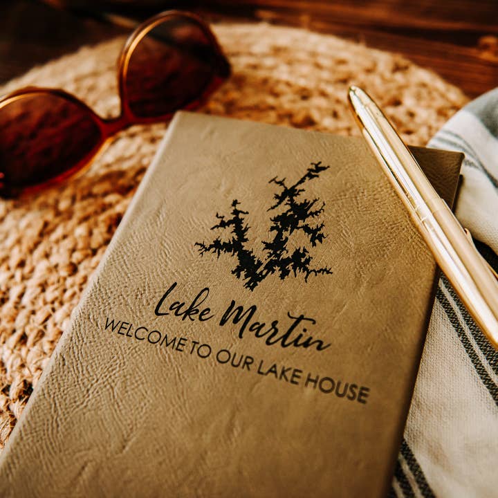 The Lillie Pad - Wholesale Guest Book - Custom Lake House Guest Book Journal - Vacation Home