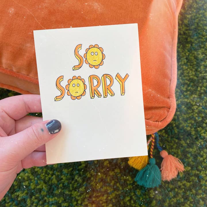 So Sorry Card for wholesale by Chateau Blanche