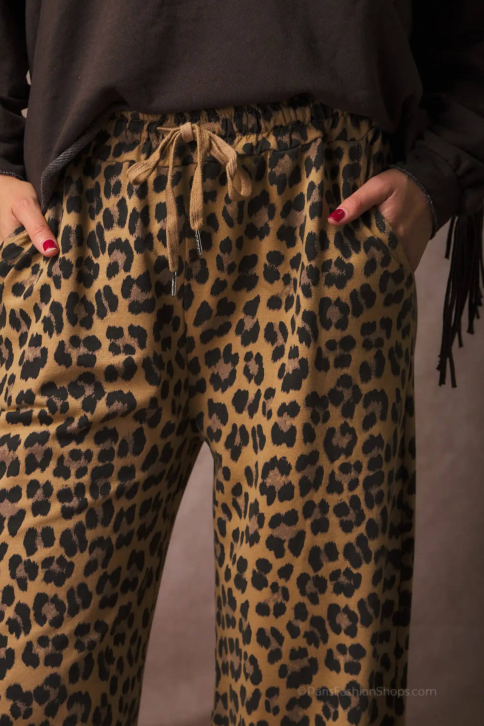Pépouz' Paris - Wholesale Pants - Women's - Fluid and comfortable leopard print pants PPN25613