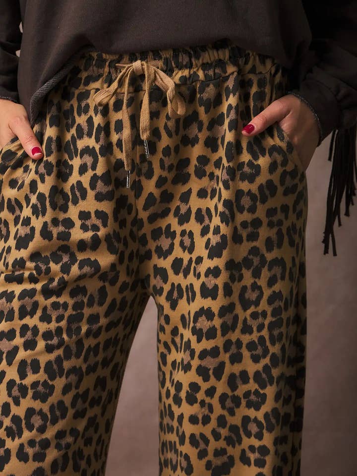 Pépouz' Paris - Wholesale Pants - Women's - Fluid and comfortable leopard print pants PPN25613