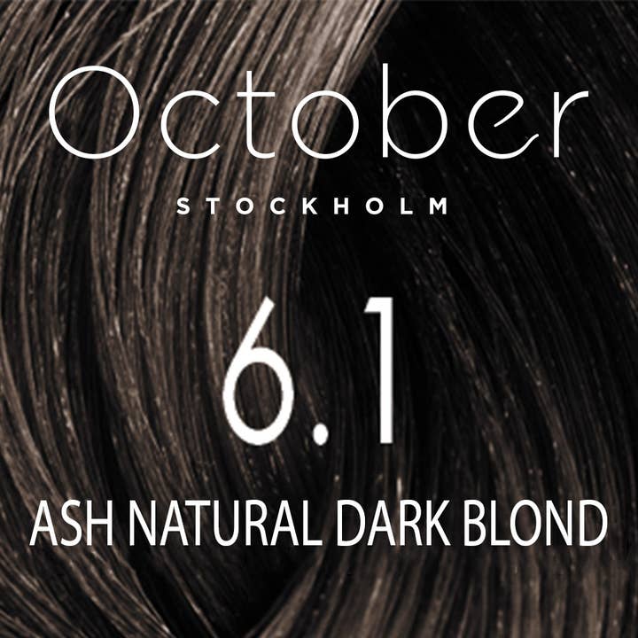 October Stockholm – wholesale Hårfärg – 6.1 Ash Natural Dark Blond