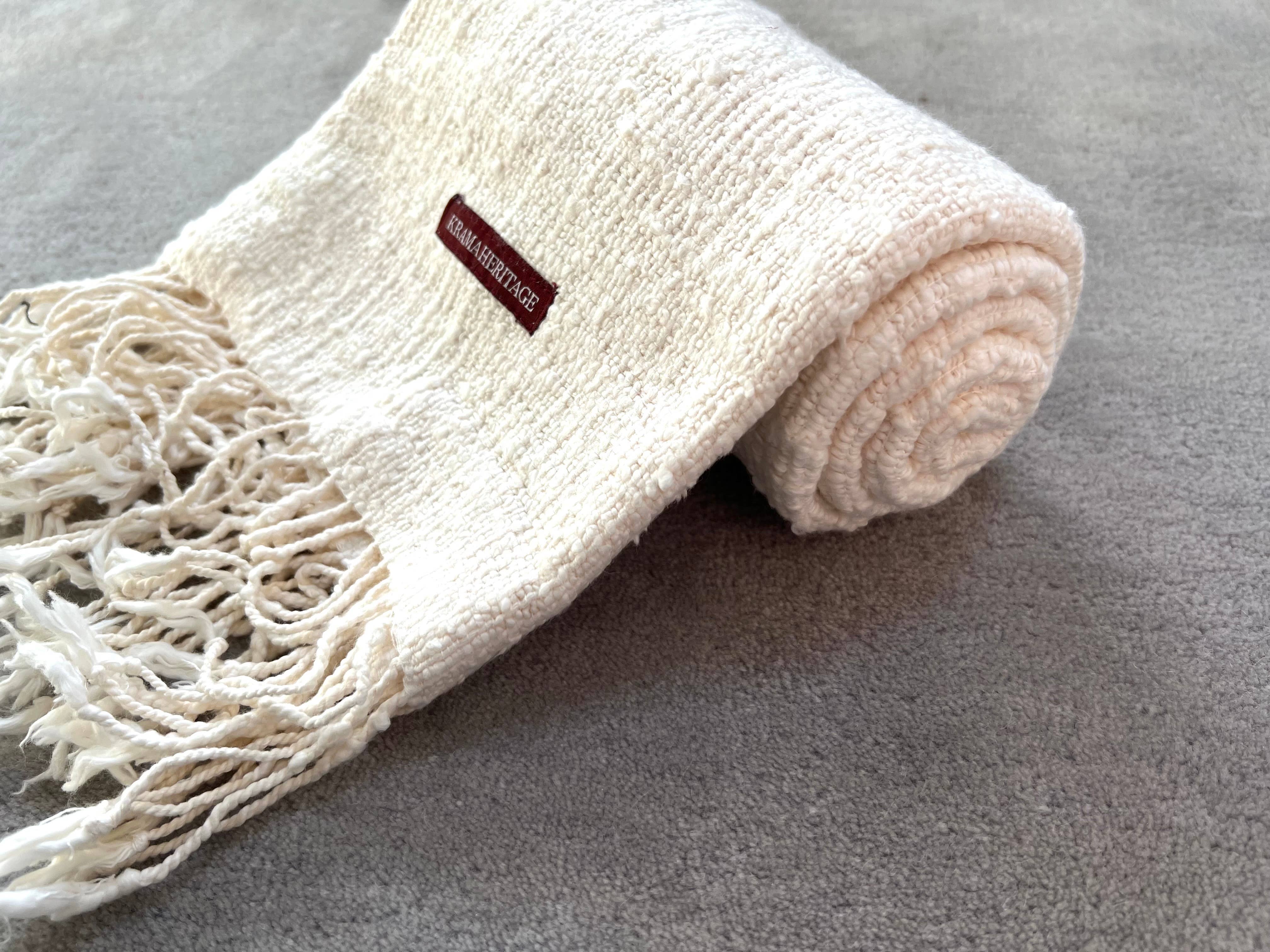 Krama Heritage - Wholesale Scarf - Unisex - The Ivory Natural Krama0