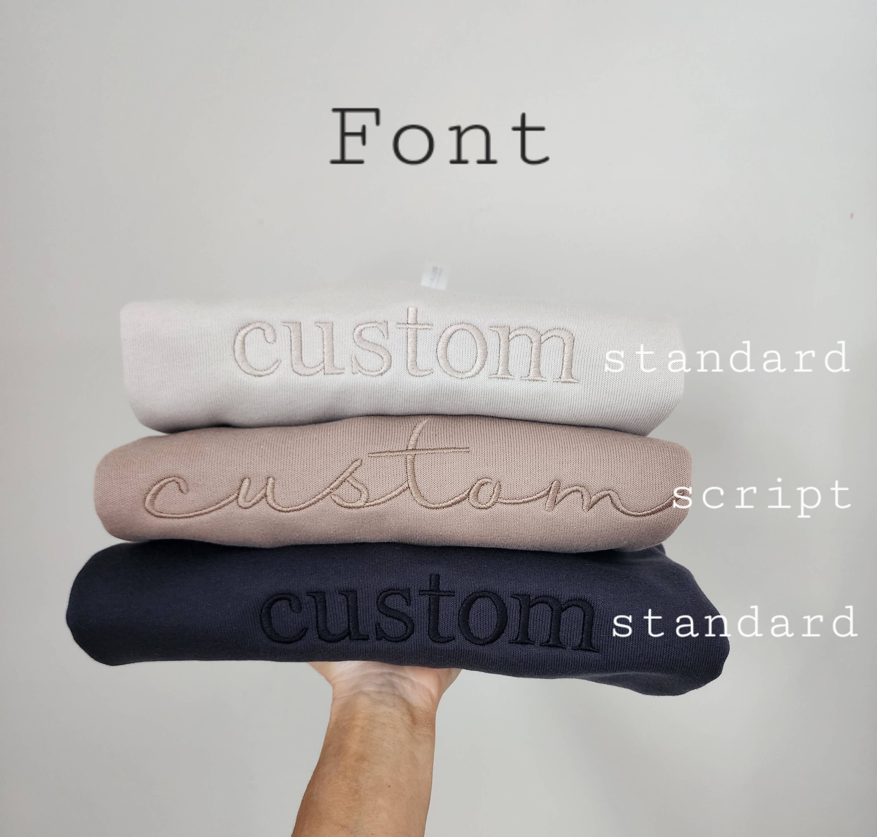 Coffee and Chaos Apparel - Wholesale Sweatshirt - Women's - Custom embroidered sweatshirt- STANDARD FONT4