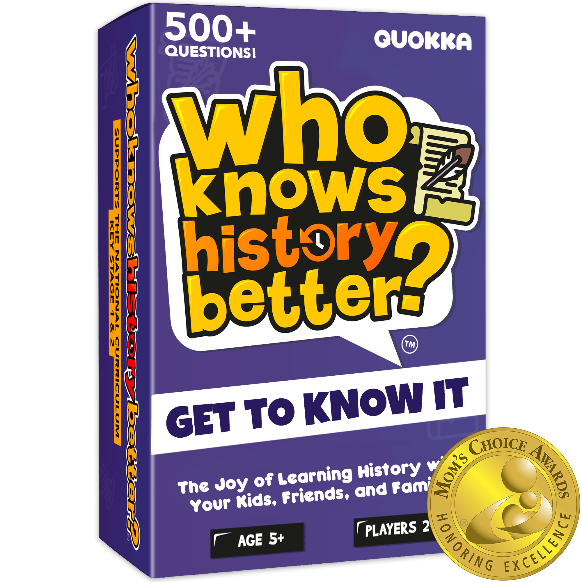 QUOKKA - Wholesale Education - Who Knows History Better Kids & Family Card Quiz Game QUOKKA0