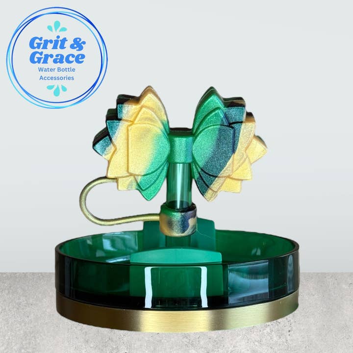 Gracie Green Witch Straw Topper for wholesale by Grit & Grace Water Bottle Accessories