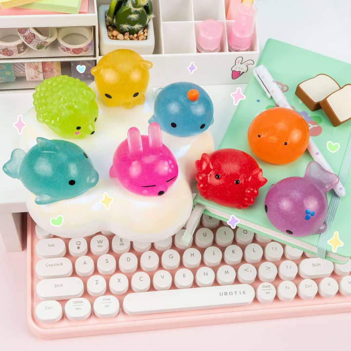 Kawaii Slime Company - Wholesale Squishy Toy - Kids & Baby - Jumbo Glitter Mochi Sensory Toy (24pcs/case)5