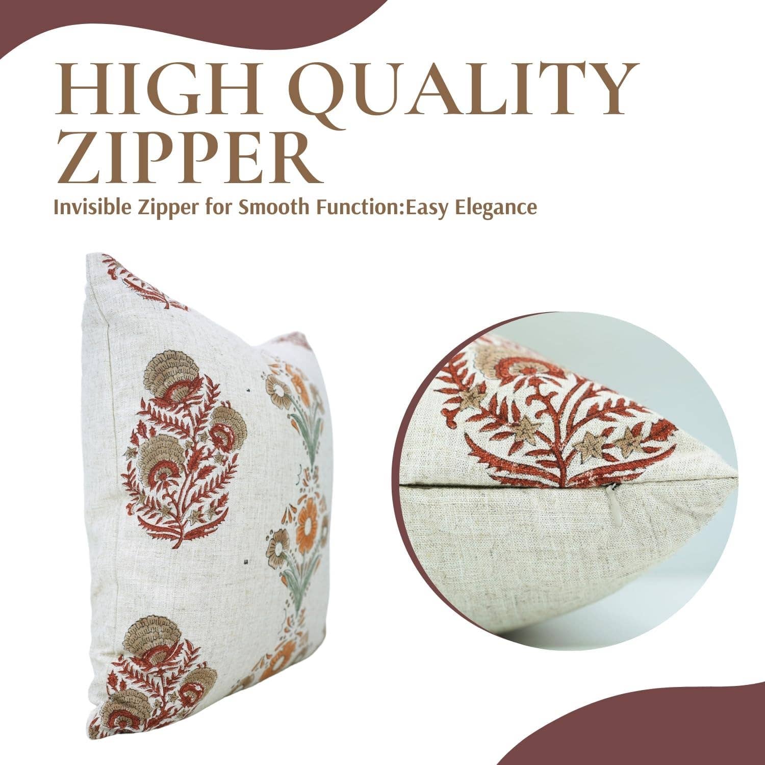 Fabdivine - Wholesale Throw Pillow Cover - Boho Desgin Viscose Linen Pillow Cover - Vanshika Mohini4