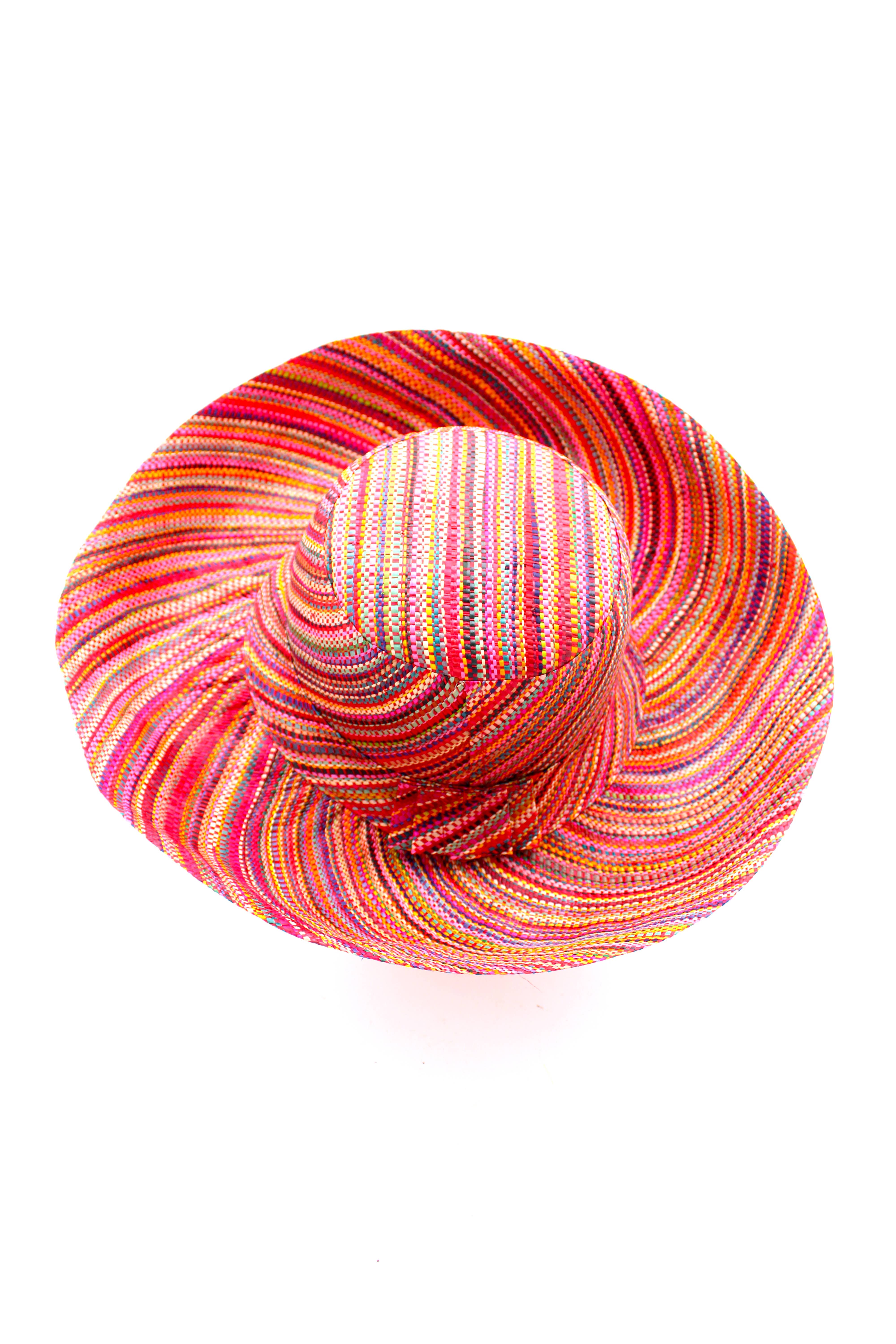 Shebobo - Wholesale Straw Hat - Women's - Monica 5" & 7" Wide Brim Melange Packable Straw Sun Hats12