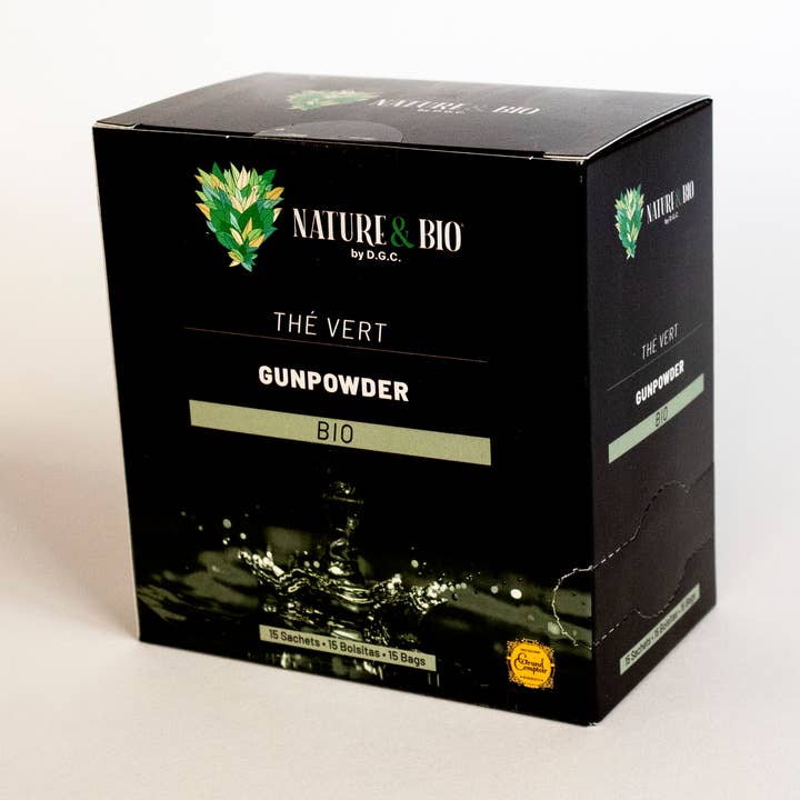 Thé Vert Gunpowder Bio x15 infusettes Nature&Bio By DGC pour la vente par Destination Grand Comptoir
