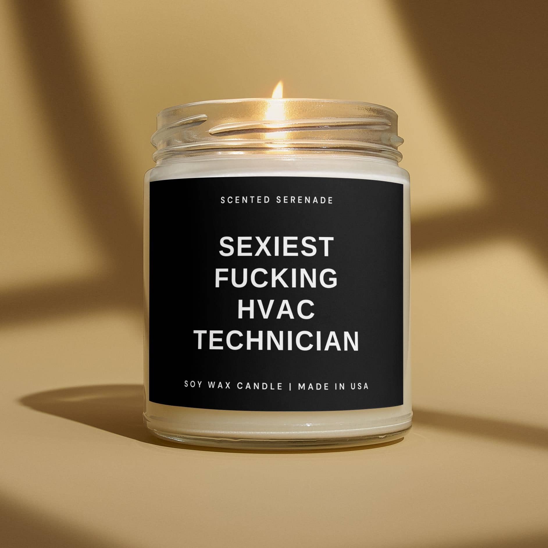Scented Serenade - Wholesale Jar/Filled Candle - Funny HVAC Technician Gift Candle - Sexiest Tech