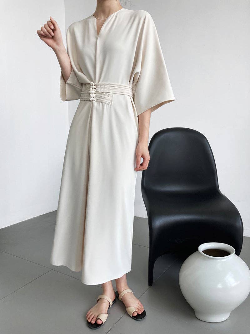 Marayn - Vente Robe – femme - 2025 NOUVELLE Robe Noeud Élégante Moderne Chic Touche Chinoise65