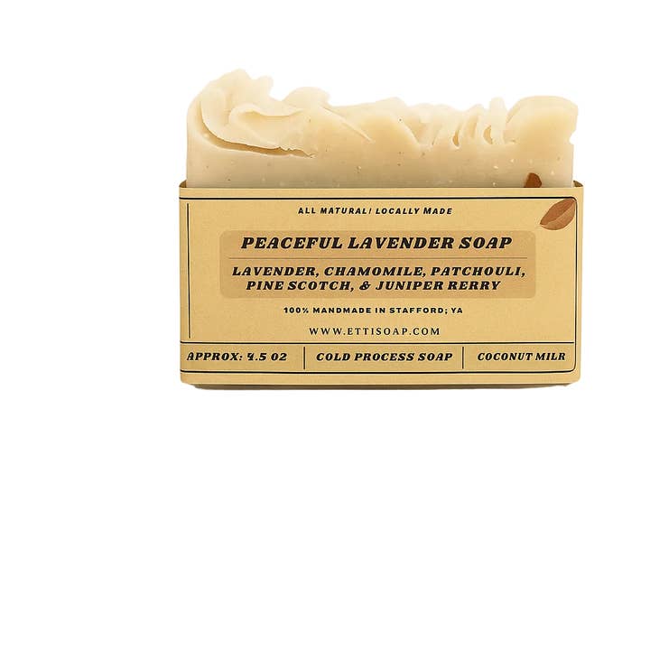 Peaceful Lavender Soap | Galaxy Swirl with Chamomile & Patchouli for wholesale by Etti Soap LLC