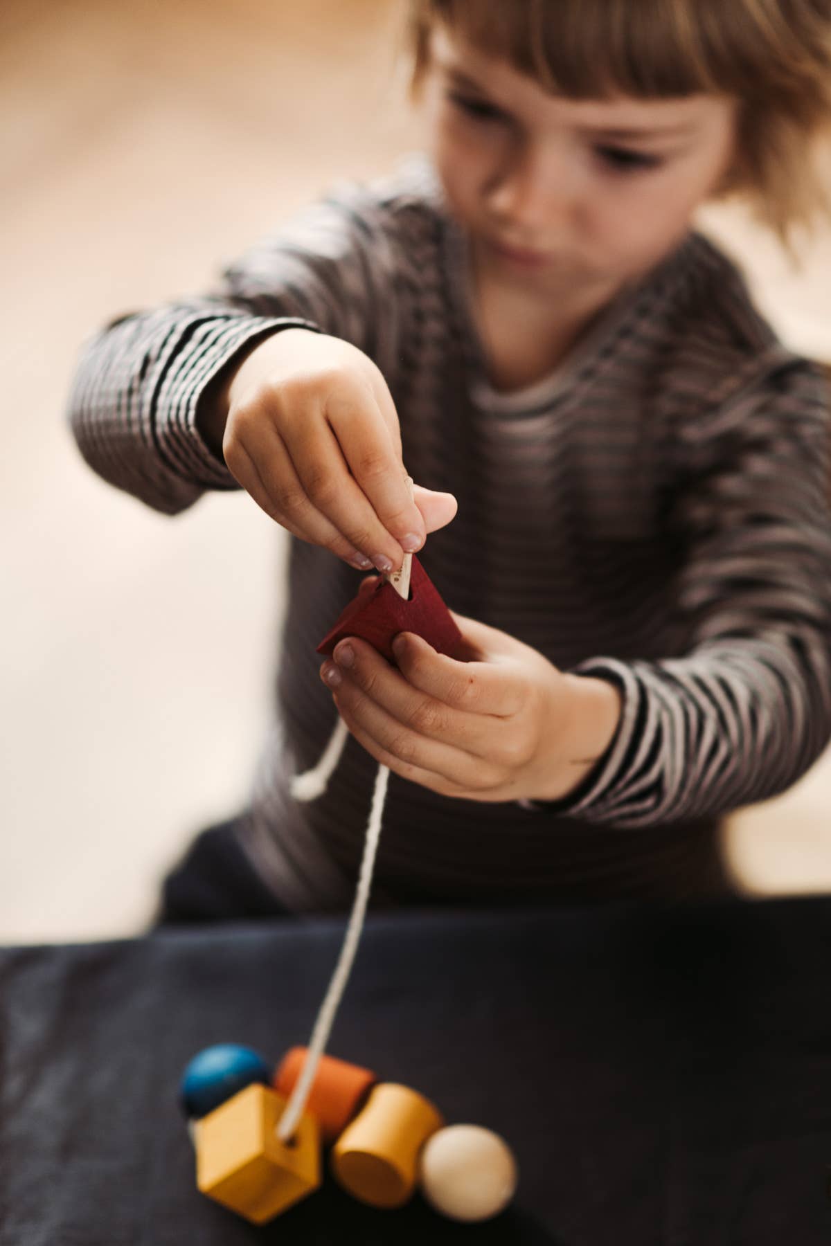 Wooden Story Sp. z o.o. - Wholesale Wood Toy - Kids - Wooden needle - for threading blocks9