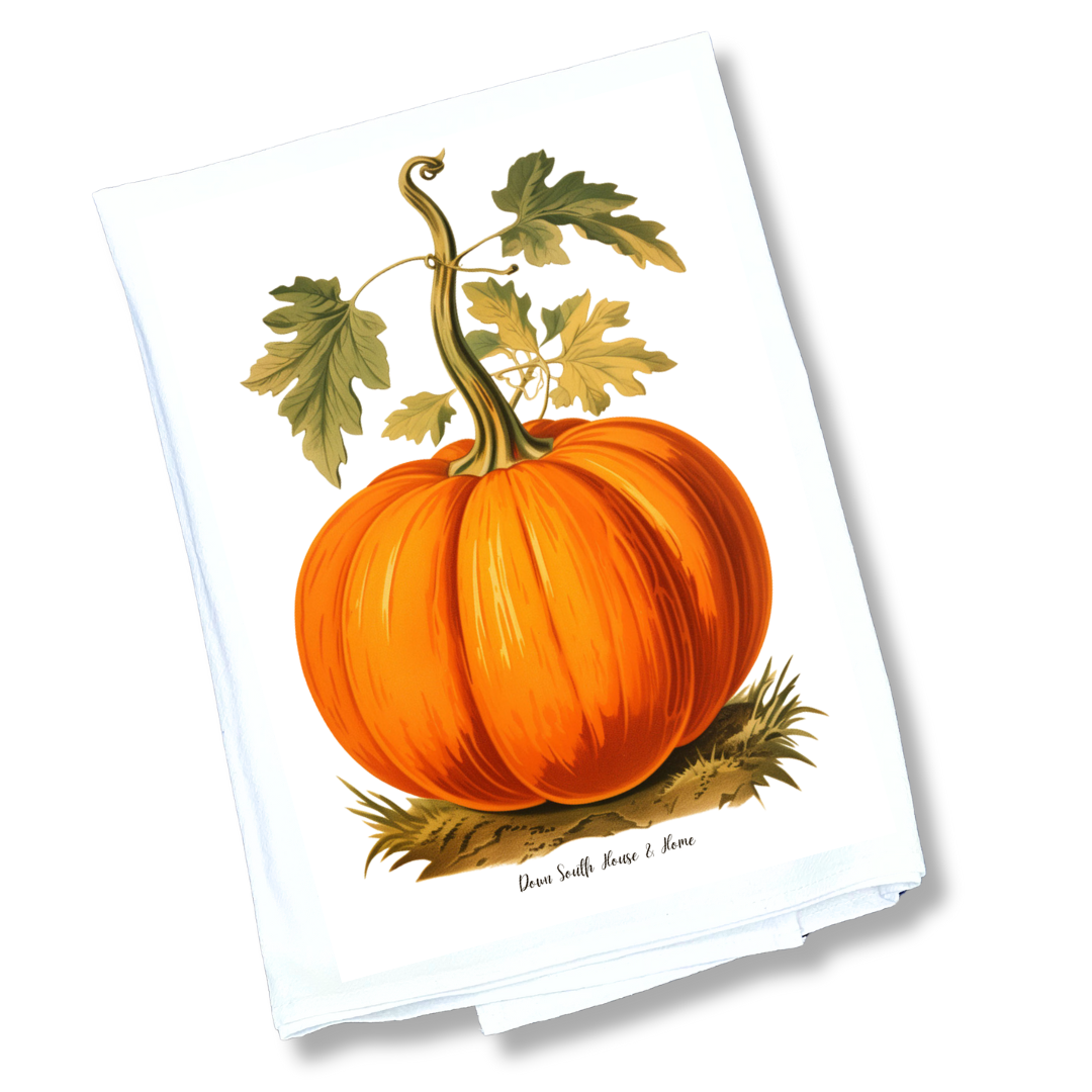 Down South House & Home - Wholesale Tea Towel - The Great Big Pumpkin Tea Towel0
