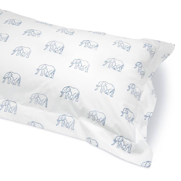 Blå Elefant bäddset (blå) för wholesale på Faire