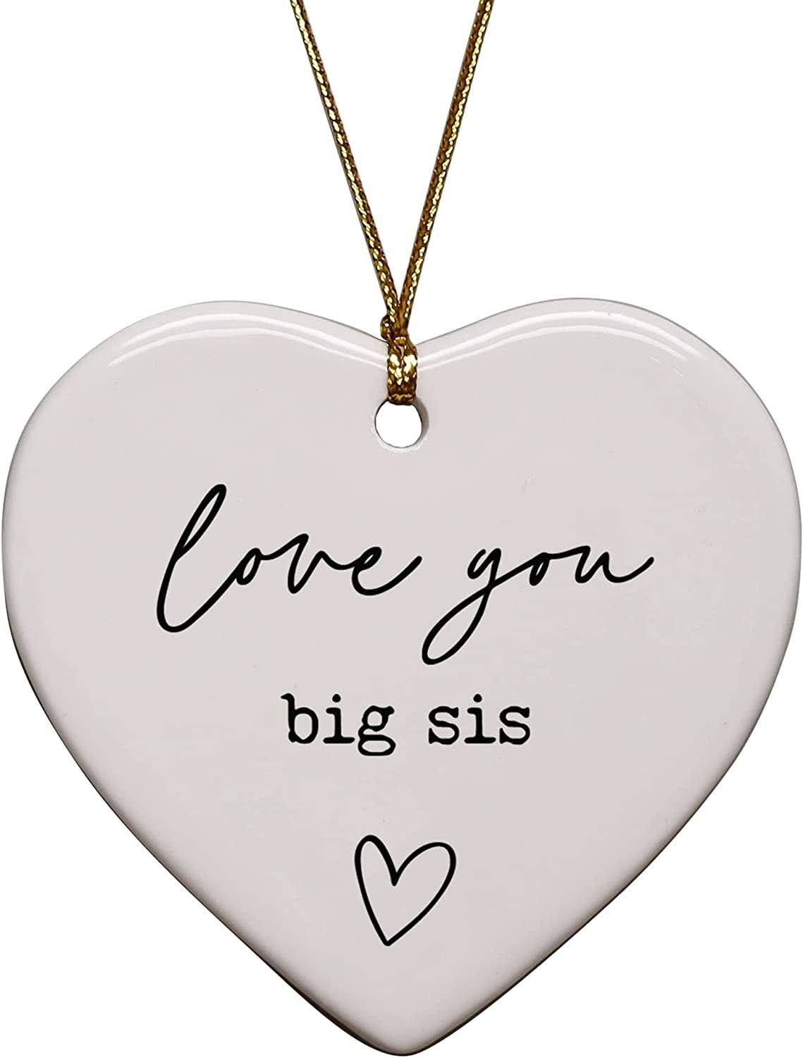 Cedar Crate Market - Wholesale Ornament - Love You Big Sis Heart Ornament3
