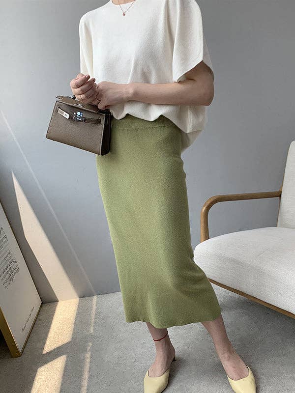 Sheer Trend – Großhandel Strickoberteil – Damen – Lose, einfarbige, schulterfreie Strickpullover-Pullover-Tops mit halben Ärmeln13