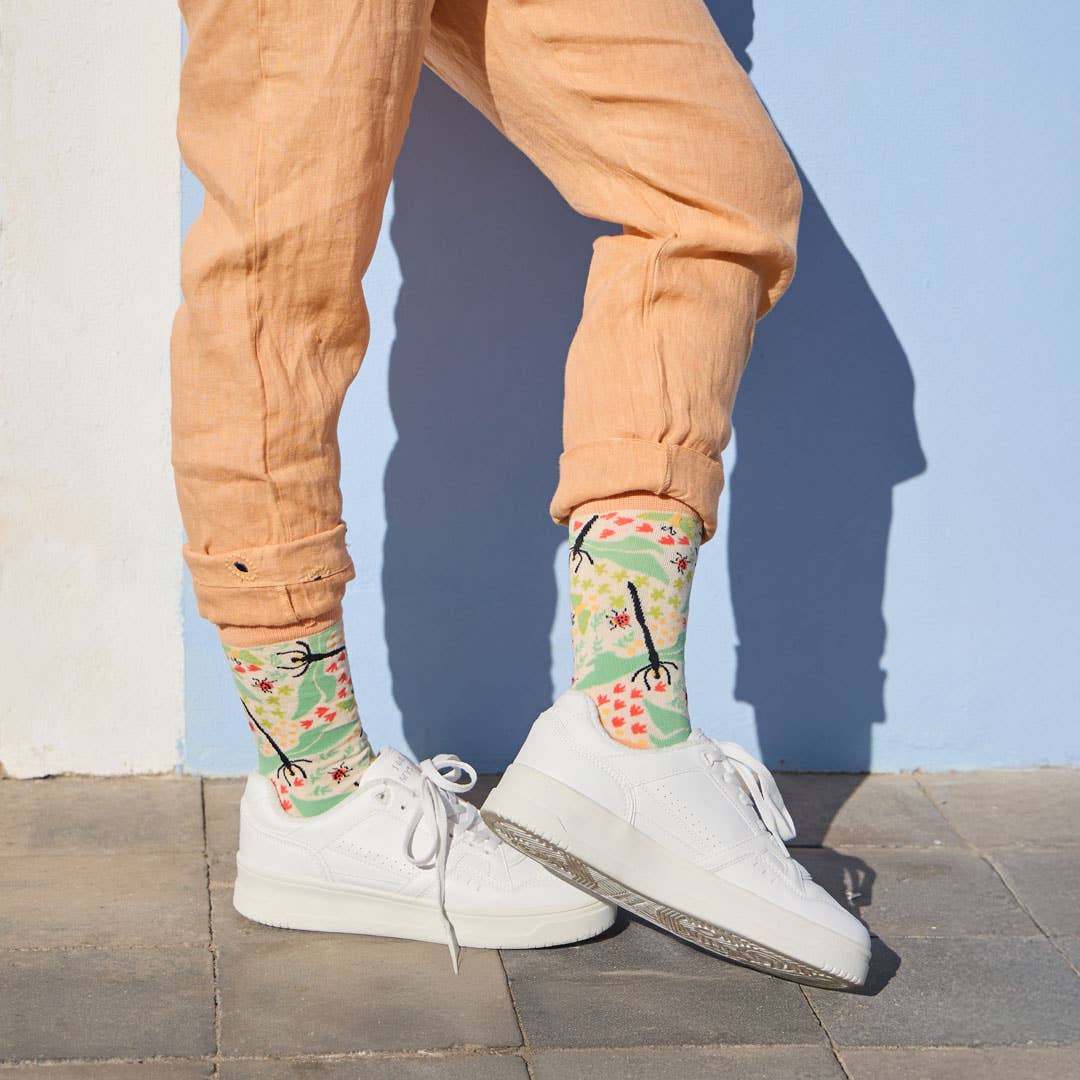 KYLIE CRAZY - Wholesale Socks - Women's - DRAGONFLY fun cotton seamless socks unisex6