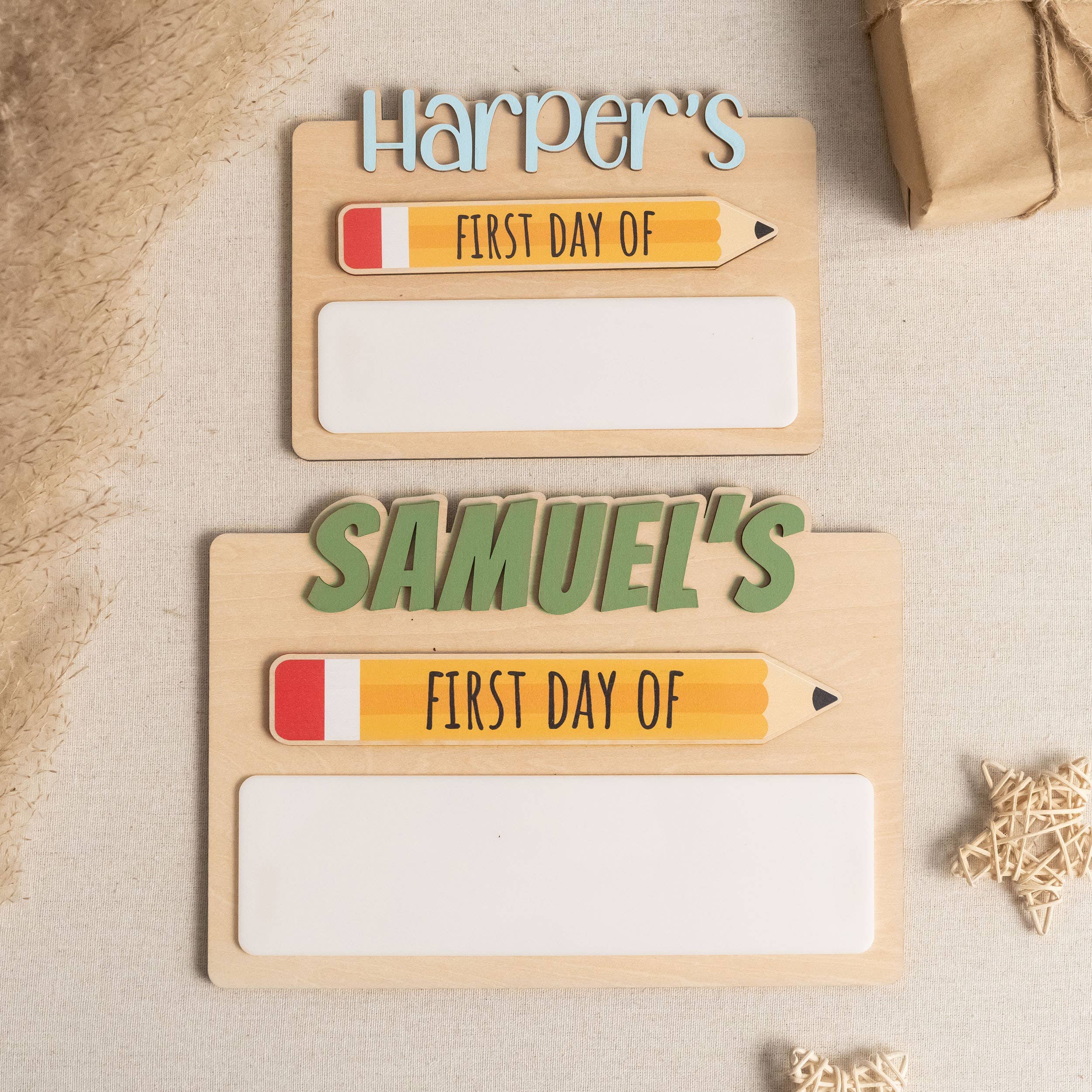 BearCrafts – wholesale Christmas Wall Art – First Day School Sign For Capturing Milestone Memories Y8620