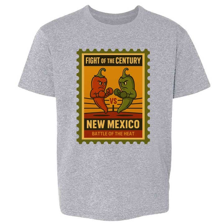 Nieuw-Mexico Gevecht van de Eeuw Rood vs Groen Peper Kinderen & Jeugd T-shirt voor wholesale door Pop Threads
