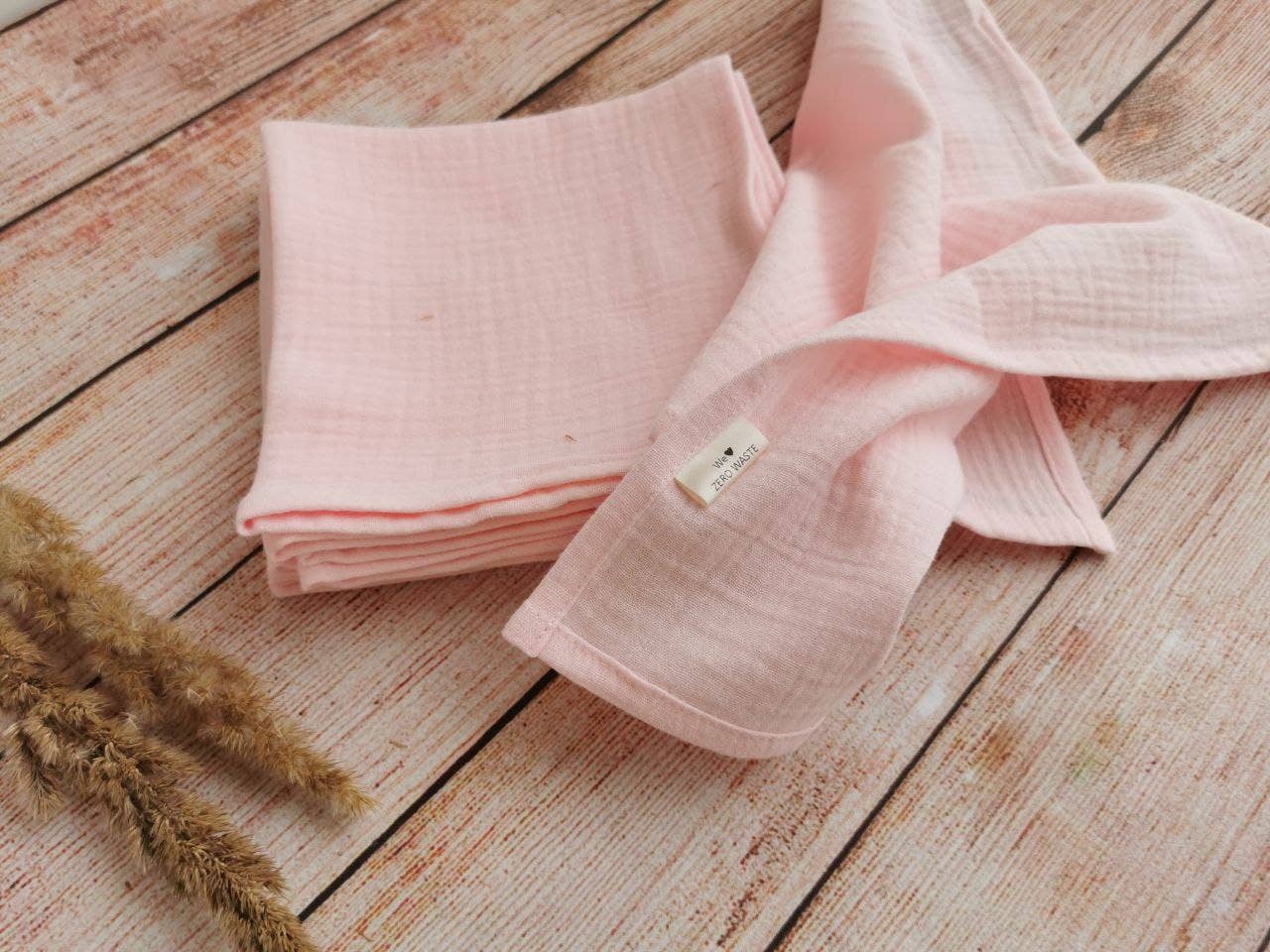 Bloom Pads - Wholesale Dinner & Cloth Napkin - Organic cotton muslin napkin Set of 5, Soft Handkerchiefs6