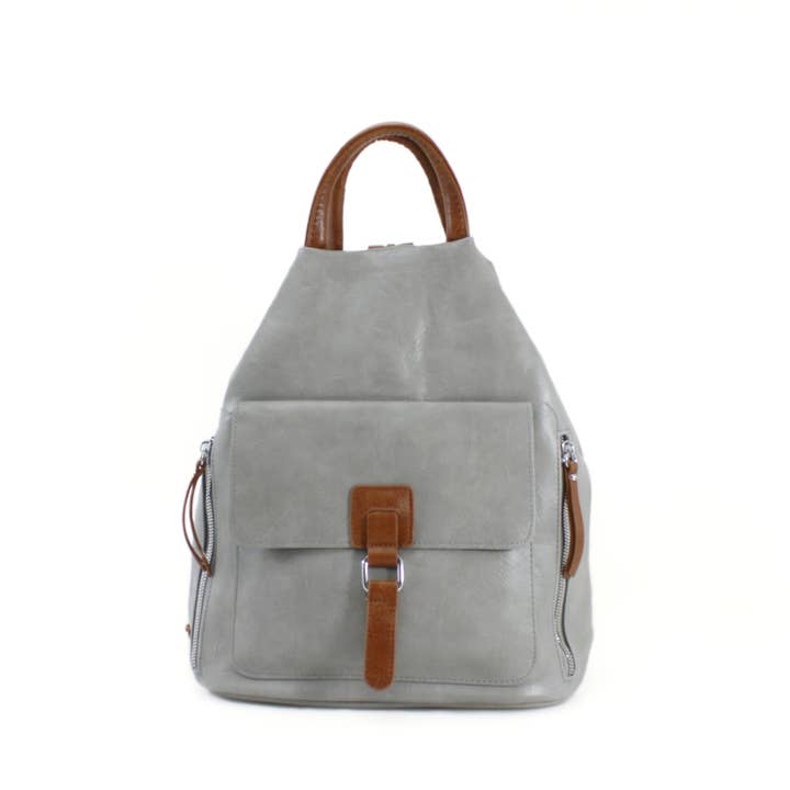 Ellas Trading – Großhandel Rucksack – Damen – Großer stilvoller geräumiger Schulterrucksack mit Tragegriff5