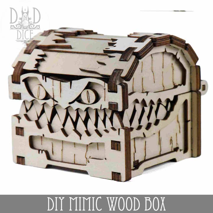 Boîte en bois imitation bricolage pour la vente par DNDDICE.COM