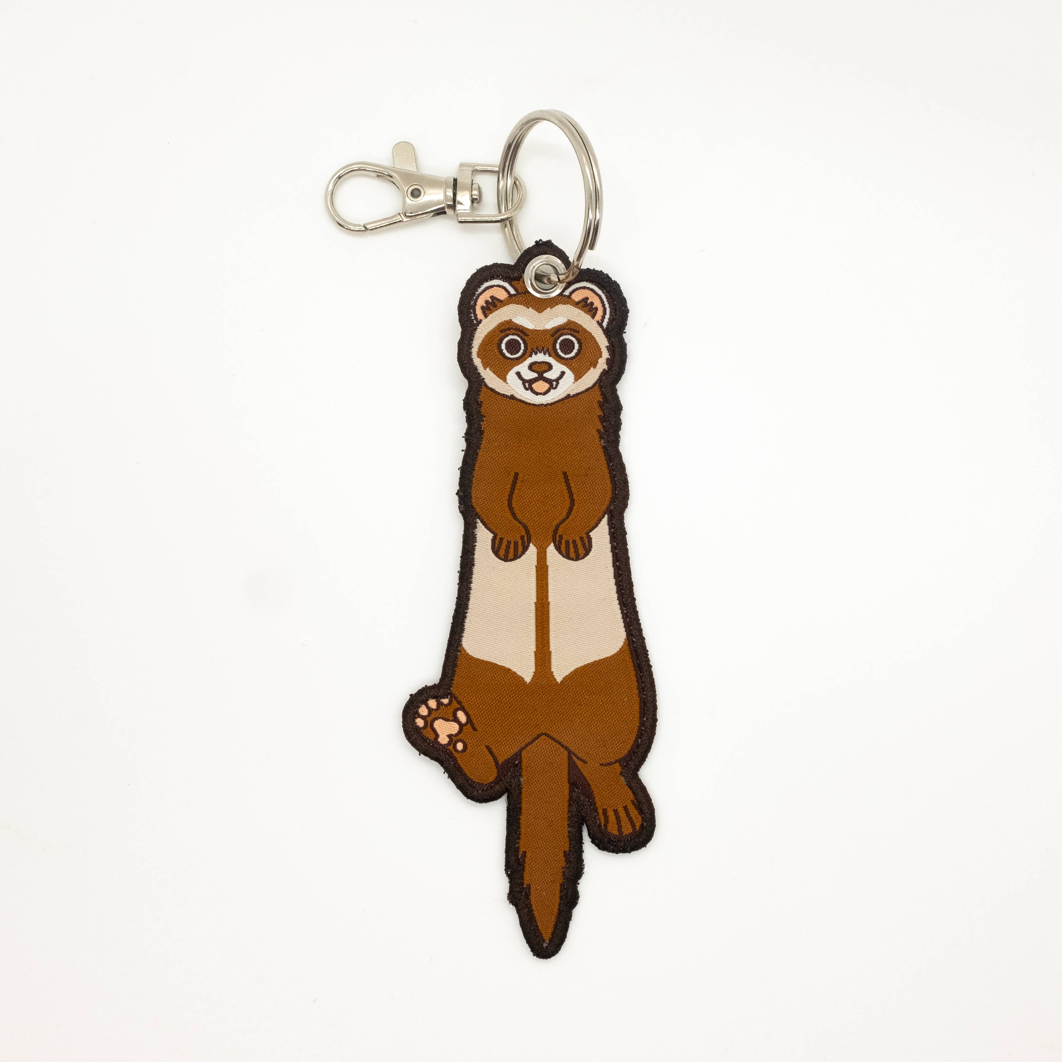Camp Mustelid - Wholesale Keychain - Unisex - Ferret Embroidered Keychain5