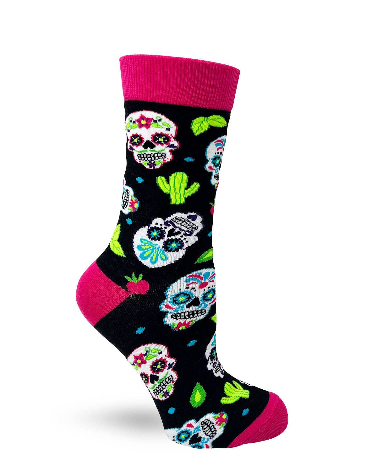 Fabdaz - Wholesale Socks - Women's - Sugar Skull Women's Crew Socks1