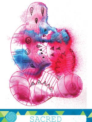 Sacred Journal Card for wholesale by Unruly Femme