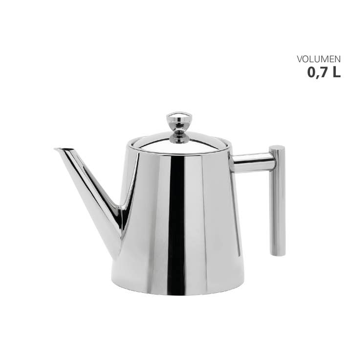 Tekande rustfrit stål højglans med tefilter 0,7l for engroshandel hos Karl Weis