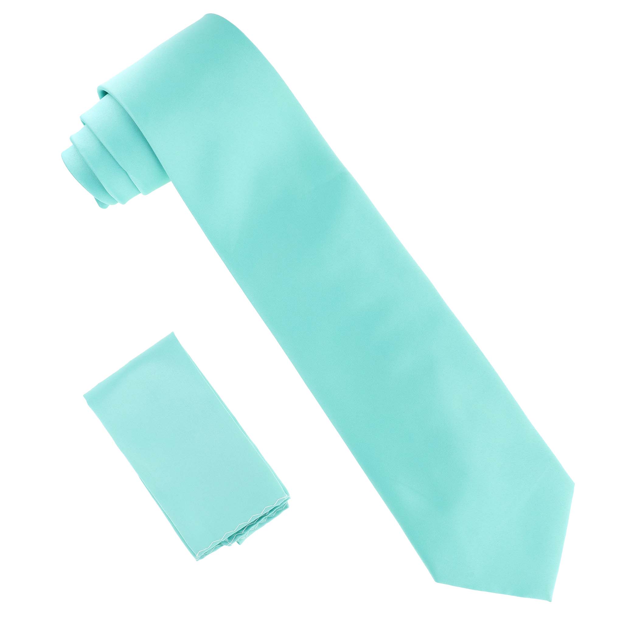 Dubal Brothers – wholesale Slipsar – Herr – Vittorio Farina Solid Satin slips & Pocket Square av Classy Manschettknappar0