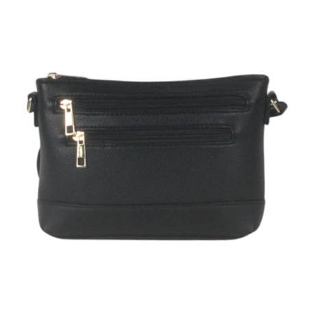 BORSA A TRACOLLA CON DIVERSE CERNIERE per la vendita all'ingrosso da parte di MIA LAROUGE