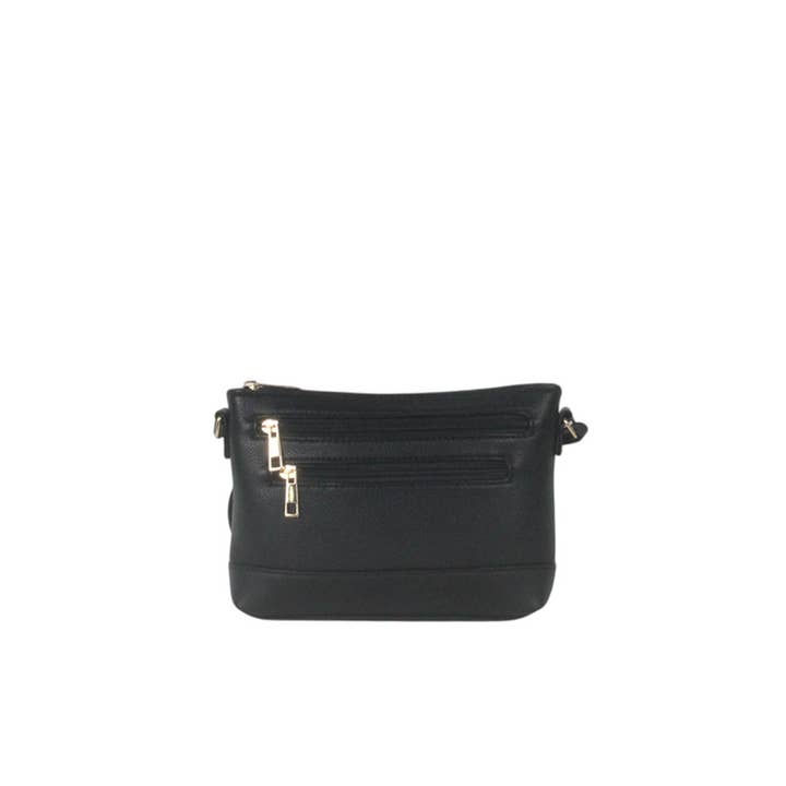 SHOULDER BAG WITH SEVERAL ZIPPERS for wholesale by MIA LAROUGE