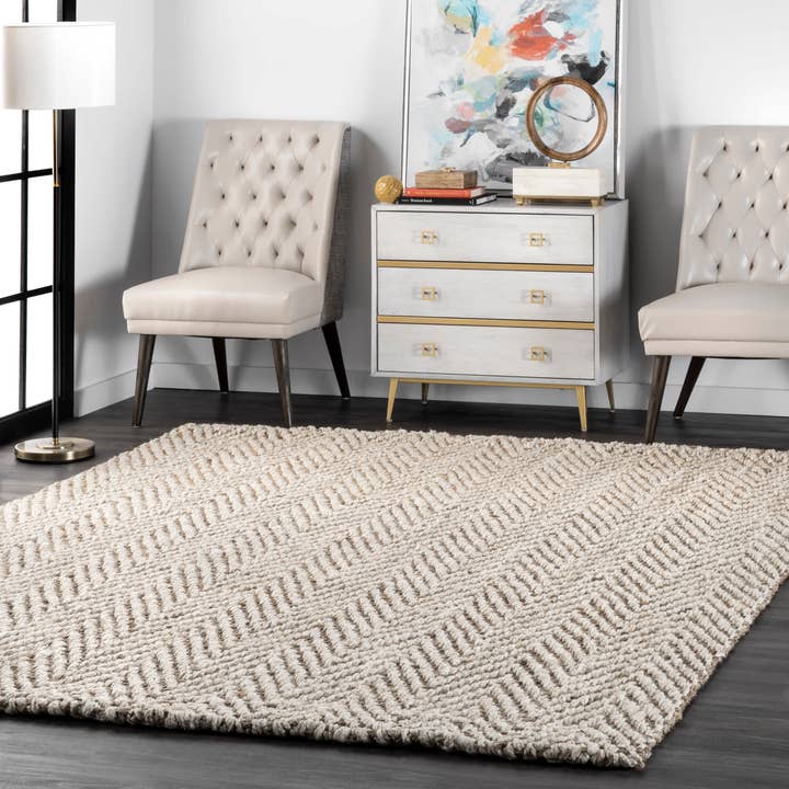 nuLOOM - Wholesale Area Rug - Vania Chevron Jute Area Rug