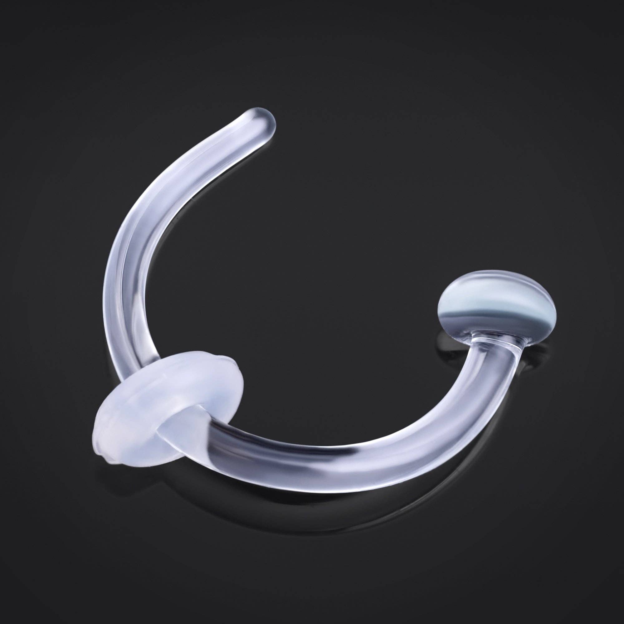 Custom Plugs - Wholesale Nose Ring - Nose Hoop Retainer - Glass 1.2mm0