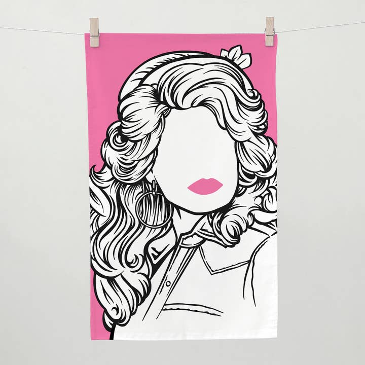 Toalha de Chá 'Dolly Parton' por atacado de Bold & Noble