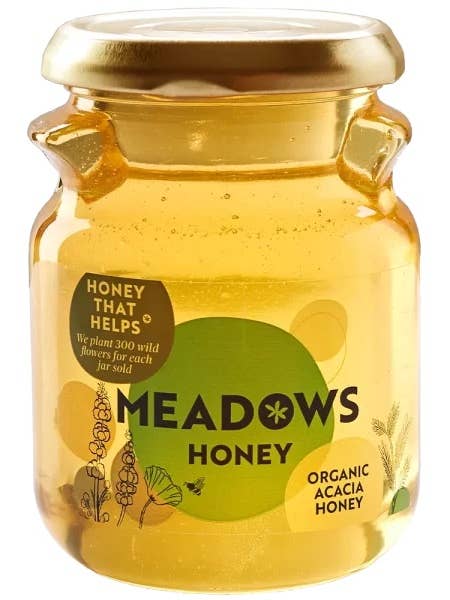 Organic Acacia Honey for wholesale by Meadows Honey