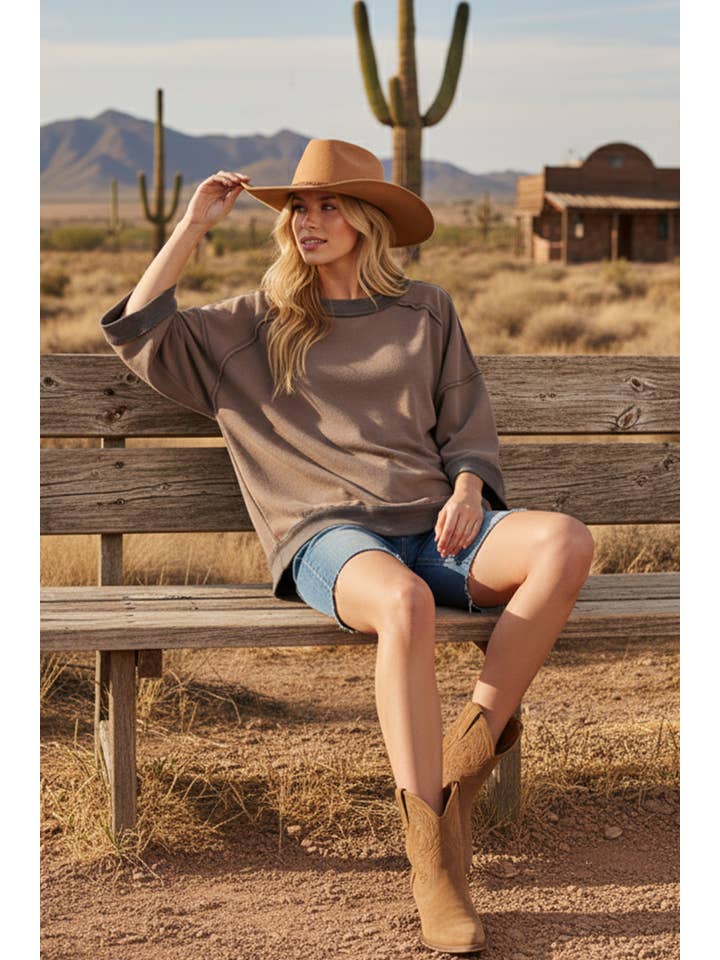 Sewn and Seen - Wholesale Top - Maternity - Mineral-Washed Oversized French Terry Top28